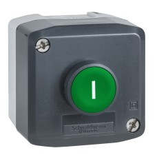 Schneider Electric XALD102 - Harmony XALD, XALK - Контролна станция, с 1 бутон, зелен 1NO , с означение “I”