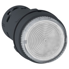 Монолитен светещ бутон - вграден LED - 22 мм, пружинно връщане - прозрачен, 24 V AC/DC, 1 NO, Schneider Electric XB7NW37B1 Harmony XB7 