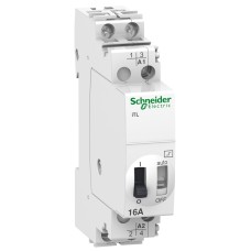Schneider Electric A9C30212 - Acti 9 iTL - Импулсно реле iTL - 2P - 2 NO - 16A - бобина 24 VDC - 48 VAC 50/60Hz