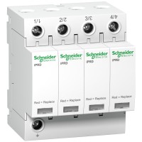Schneider Electric A9L08400 - Acti 9 iPRD - Катоден отводител - 4P - 350V