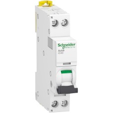 Schneider Electric A9P52606 - Acti 9 iC40 - Автоматичен прекъсвач iC40 1PN C 6A 4500A/6kA