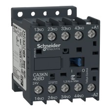 Schneider Electric CA3KN40ED - TeSys k, d, SK (auxiliary contactors) - Помощен контактор 4 NO, до 690V, 48V DC бобина