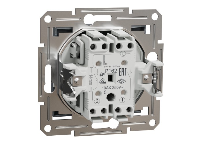 сериен ключ-10AX, безвинтов монтаж, стомана, Asfora, Schneider Electric EPH0300162