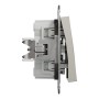 Кръстат ключ, 10AX безвинтов монтаж, бронз, Asfora, Schneider Electric EPH0500169