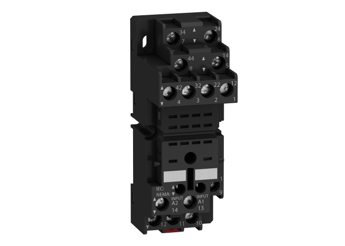 Schneider Electric RXZE2M114 - Harmony Timer Relays - Цокъл, Harmony, за релета RXM2 RXM4, с винтови клеми, смесен контакт