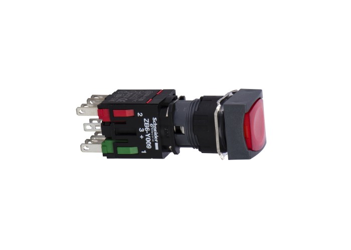 Светещ бутон, Harmony XB6, Schneider Electric XB6CW4B5B