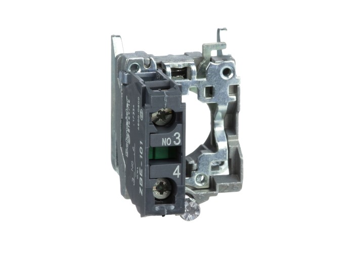 Schneider Electric ZB4BZ101 - Harmony XB4 - Контактен блок с монтажна скоба, винтови клеми 1 NO