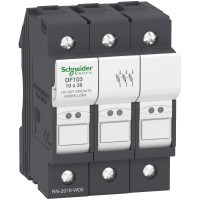 Schneider Electric DF103 - TeSys DF, LS1/GK1 - Разединител 32A за предпазител 10 X 38 M