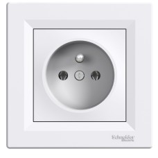 Контактен излаз френски стандарт, 16А, бял, Asfora, Schneider Electric EPH2800121