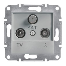 TV-R-SAT розетка крайна, 1db, алуминий, Asfora, Schneider Electric EPH3500161