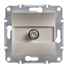 SAT розетка крайна 1db, бронз, Asfora, Schneider Electric EPH3700169