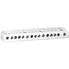 Schneider Electric LGYN12515 - Prisma G - Linergy - additional Neutral bar for screw distri block - 125 A - 15 connections