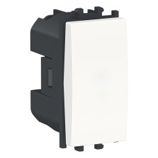 Easy Styl Easy Styl, switch, 1-pole 2-way, 1 module, white, Schneider Electric LMR0104001