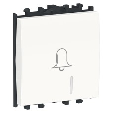 Easy Styl Easy Styl, switch, bell push switch, 2 modules, white, Schneider Electric LMR1402001