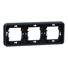 Тройна хоризонтална рамка за скрит монтаж, антрацит, Mureva Styl, Schneider Electric MUR34109