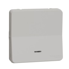 Лихт бутон с индикатор, бял, Mureva Styl, Schneider Electric MUR39127