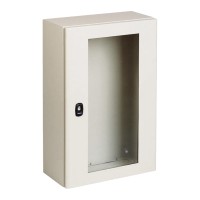 Schneider Electric NSYS3DM6615T - Infraplus Small Office - Spacial S3DM H600xW600xD150.IP66 IK10 RAL7035. top and bottom.