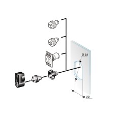 Schneider Electric NSYTT8CRN - Spacial CRN - Ключалка триъгълник 8мм за CRN