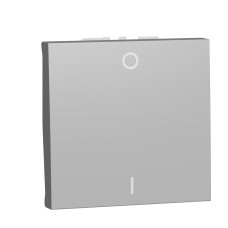 Двуполюсен ключ, 16А, 2 модула, алуминий, New Unica, Schneider Electric NU326230