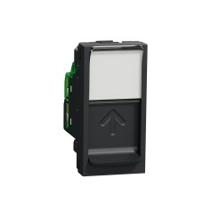 Розетка RJ45, кат. 5 UTP, 1 модул, антрацит, New Unica, Schneider Electric NU341054