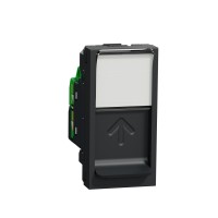 Розетка RJ45, кат. 6 UTP, 1 модул, антрацит, New Unica, Schneider Electric NU341454