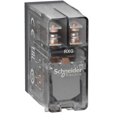 Schneider Electric RXG25P7 - Harmony Electromechanical Relays - Интерфейс реле - Zelio RXG - 2 C/O прозрачно - 230 V AC - 5 A