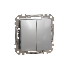 Сериен девиаторен ключ 10AX, алуминий, Schneider Electric SDD113108 Sedna Design & Elements