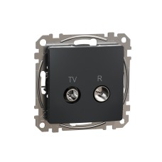 TV/R розетка (конектор) 7db, Sedna, антрацит, Schneider Electric SDD114474R Sedna Design & Elements