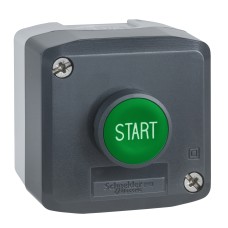 Schneider Electric XALD103 - Harmony XALD, XALK - Контролна станция, с 1 бутон, зелен 1NO , с означение “START”
