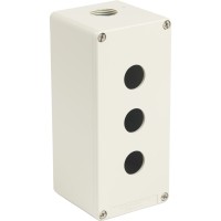 Schneider Electric XAPG39503 - Harmony XAP, XB2 SL - Празна кутия за контролна станция, с 3 отвора, Ø22, 80 x 175 x 77 mm, цинкова сплав