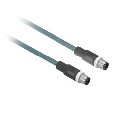 RFID -Ethernet меден кабел M12/M12 D, кодиран - 10m, Telemecanique XGSZ12E1210 - OsiSense XG