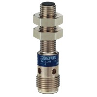 Индуктивен сензор XS1 M8 - L45mm - месинг - Sn2mm - 12..24VDC - M12, Telemecanique XS108B3PAM12 - Osisense XS & XT