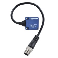 Индуктивен сензор XS, XS8 26x26x13, технополимер PBT, Sn15mm, 24...240VAC/DC, 1/2" 0.15 m, Telemecanique XS8E1A1MAL01U20