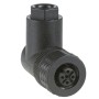 Накрайник M12, 4 pin, ъглов, кабелен вход Pg 7, Telemecanique XZCC12FCP40B - OsiSense XU