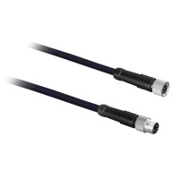 Джъмпер кабел PVC 4 W М8 женски прав, М8 мъжки прав, Telemecanique XZCRV2609V3L10 - OsiSense XZ