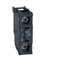 Schneider Electric ZBE1026P - Harmony XB4 - Контактен блок, винтови клеми сребърна сплав, позлатени, 1NC за прашни помещения