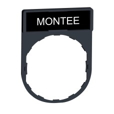Schneider Electric ZBY2107 - Harmony XB4 - Държач за легенда 30 x 40 mm с легенда 8 x 27 mm с надпис MONTEE