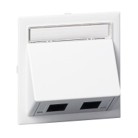 Schneider Electric 5974105 - Thorsman installation system - Инф.розетка RJ45, Свързващ комплект, ъглов, 2xActassi Cat.6 UTP, LEXCOM