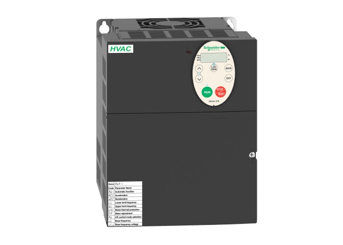 Schneider Electric ATV212HD11N4 - Altivar 212 - Честотен регулатор ATV212 - 11kW - 15hp - 480V - 3-фазен - EMC филтър - IP21
