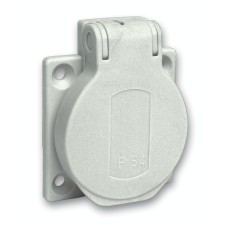 Schneider Electric PKS51G - Kaedra Box - Битов контакт Pratika - 50x50 - 2P + E - 10/16 A - 250V IP54 - сив