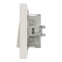 Еднополюсен ключ 10AX, IP44, безвинтов монтаж, крема, Asfora, Schneider Electric EPH0100223