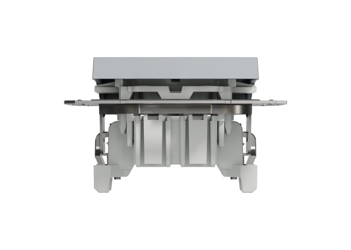 Девиаторен ключ, 10AX безвинтов монтаж, стомана, Asfora, Schneider Electric EPH0400162
