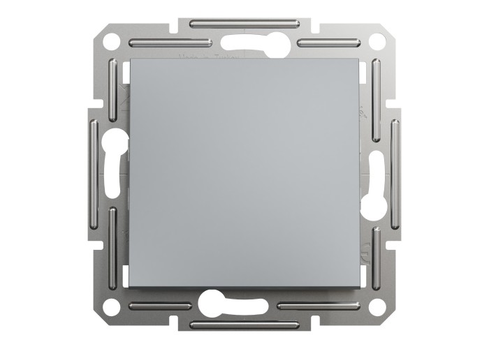 Девиаторен ключ, 10AX безвинтов монтаж, стомана, Asfora, Schneider Electric EPH0400162
