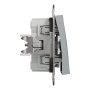Девиаторен ключ, 10AX безвинтов монтаж, стомана, Asfora, Schneider Electric EPH0400162