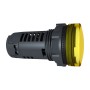 Сигнална лампа, монолитна,пластмаса, жълта, 22мм, интегриран LED, леща, 230-240V AC, Schneider Electric XB5EVM8, Harmony XB5