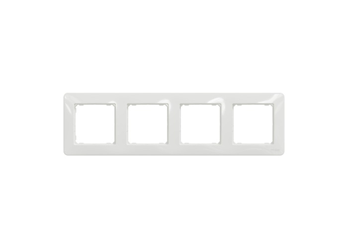 Декоративна рамка, четворна, бял, Schneider Electric SDD311804 Sedna Design & Elements