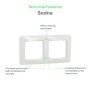 Декоративна рамка, четворна, бял, Schneider Electric SDD311804 Sedna Design & Elements