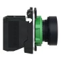 Schneider Electric XB5AA42 - Harmony XB5 - Бутон, пластмаса, равен, червен, 22 мм, пружинно връщане, без маркировка, 1 NC