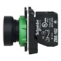 Schneider Electric XB5AA42 - Harmony XB5 - Бутон, пластмаса, равен, червен, 22 мм, пружинно връщане, без маркировка, 1 NC