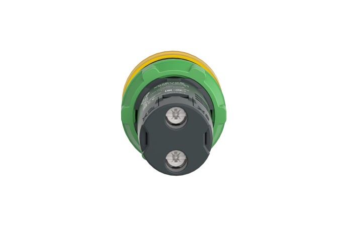 Сигнална лампа, монолитна,пластмаса, жълта, 22мм, интегриран LED, леща, 230-240V AC, Schneider Electric XB5EVM8, Harmony XB5